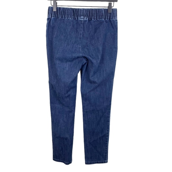 Soft Surroundings Denim Metro Pull On Legging Elastic Waist Jeans Size XS Petite - Picture 3 of 6